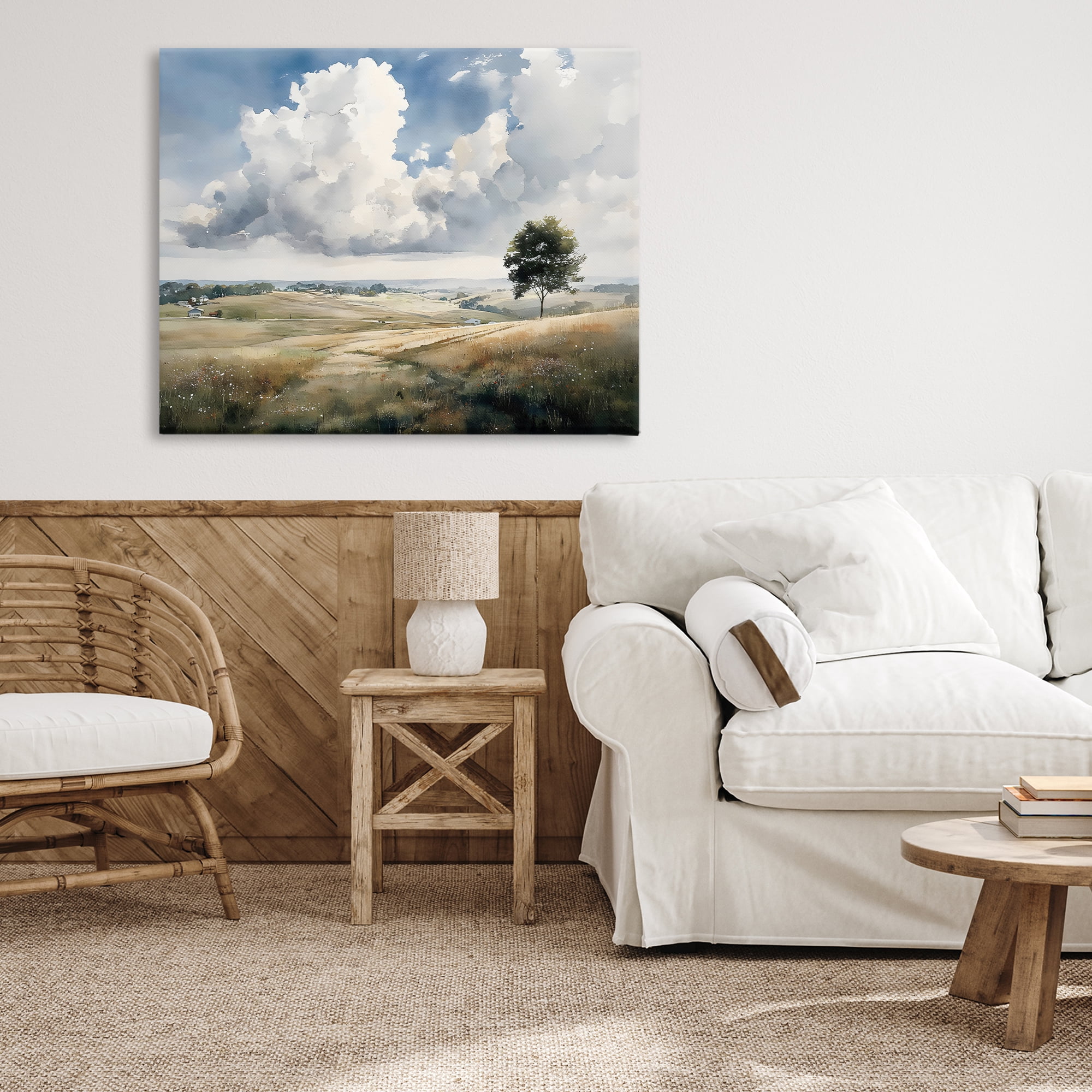 Stupell Industries Pretty Hills with Solitary Tree Canvas Wall Art, design by Franklyn Gregory