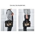 thumbnail image 6 of Insulated Crossbody Lunch Bag 10L Lunch Tote with Adjustable Shoulder Strap for Work Office Picnic Moon Phases with Flowers and Stars, 6 of 6