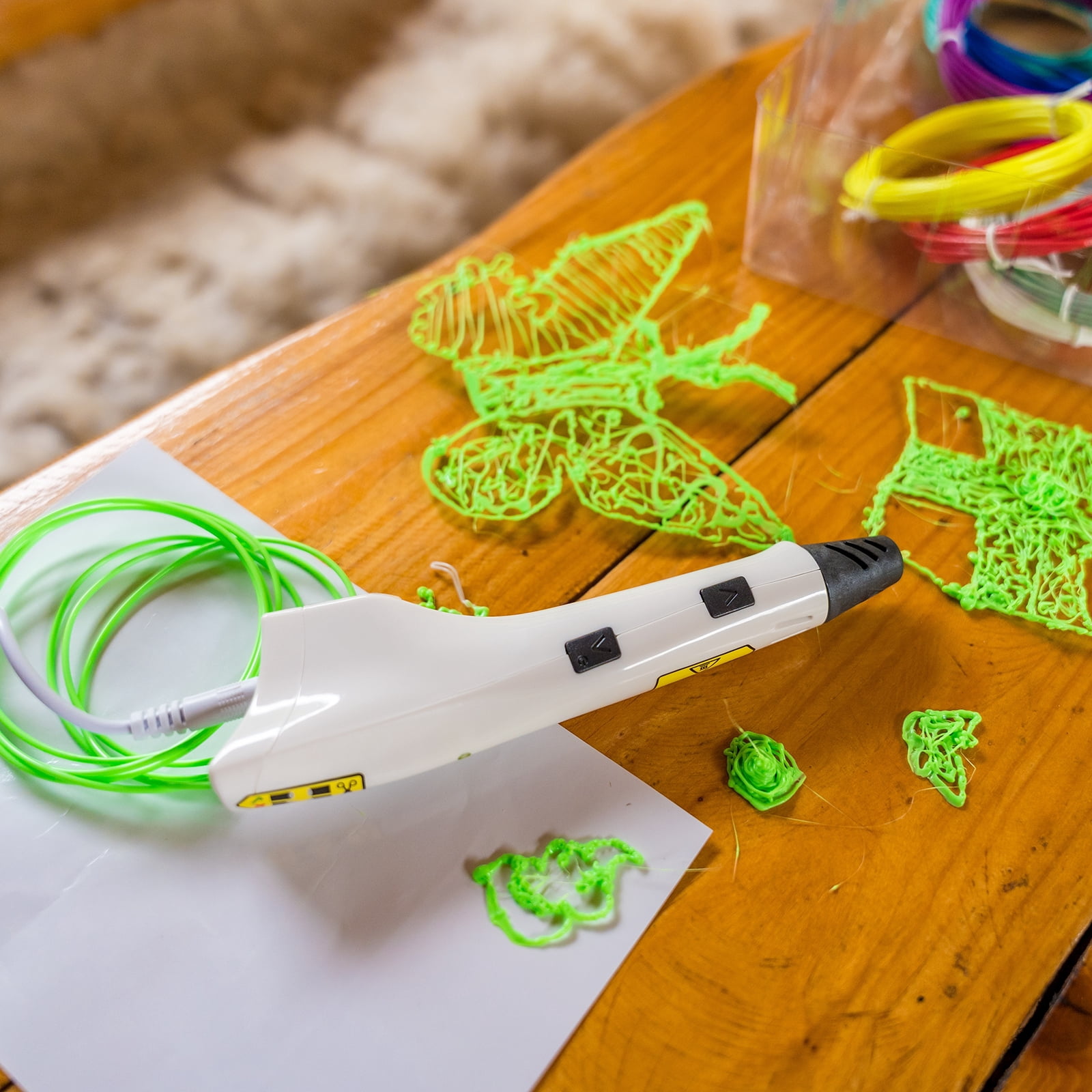 Uxcell 40 Pcs 3D Pen Filament, 1.75mm Dia 16.4ft Length PLA 3D Printing Pen Filament Refills for 1.75mm 3D Printing Pen, 40 Colors