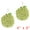 Green, variant on Unique Bargains Soft Absorbent Fluffy Chenille Ball Hand Towels White 2