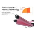 Crossborder bubble head threetube curling iron big wave electric