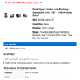 thumbnail image 2 of Front Upper Control Arm Bushing - Compatible with 1987 - 1989 Pontiac Safari 1988, 2 of 2