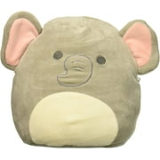 Squishmallow 08" Emma The Baby Elephant With Rattle Children's Plush Toy Gray