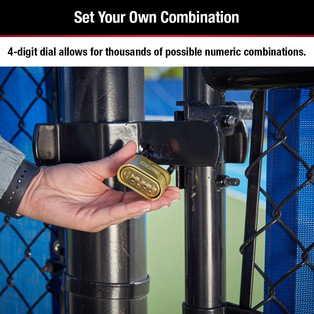 (2 pack) Master Lock 2in Zinc Outdoor Combination Padlock with 2in Shackle
