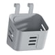 thumbnail image 2 of Organizador de cesta colgante de plástico reutilizable con gancho para ducha para baño y dormitorio gris, 2 of 9