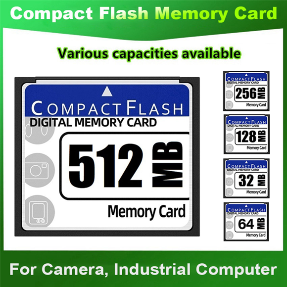 2X 512MB Compact Flash Memory Card for Camera, Advertising Machine, Industrial Computer Card