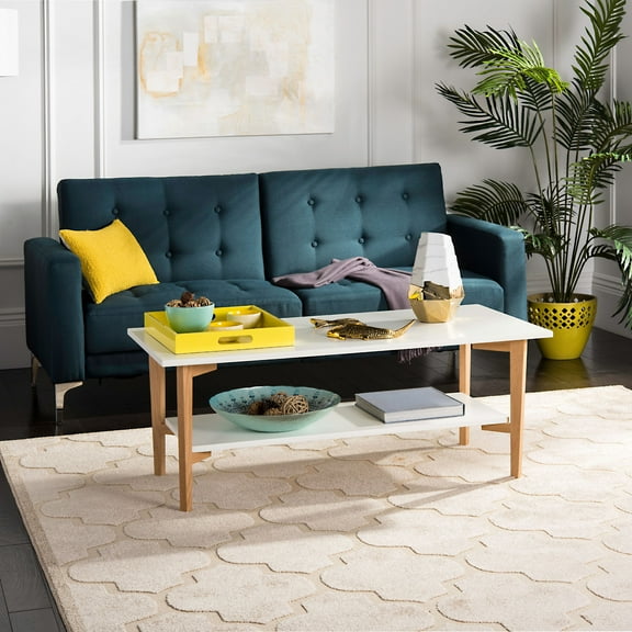 Safavieh Caraway Rectangular Coffee Table, White