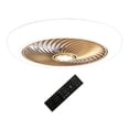 thumbnail image 4 of Lámpara de techo con ventilador, lámpara LED regulable, montaje empotrado, temporizador, ventilador de techo Dorado, 4 of 8
