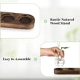 thumbnail image 4 of Plant Terrarium Propagation Station, Glass Planter Bulb Vase with Wooden Tray, Modern Bud Vases for Living Room Office, 4 of 7