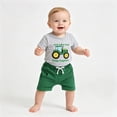 thumbnail image 5 of Baby Toddler Boy Clothes Summer Outfits 6 12 18 24 Months 2T 3T 4T Short Sleeve Tractor Print T-Shirt + Shorts Set, 5 of 5
