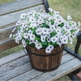 thumbnail image 3 of Sanmadrola Artificial Flowers for Outdoor Indoor Garden Home Decoration, Faux Flower Daisy with Eucalyptus Leaves Fake Plants Greenery Boxwood Porch Patio, 12 Bundles (Mix Pink Red Purple Yellow), 3 of 7