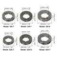 thumbnail image 2 of 1 Set Sprocket Rim (325-7  325-8  3/8-7  3/8-7  404-7  3/8-8)  Standard for Most Chainsaws, Gray, 2 of 5