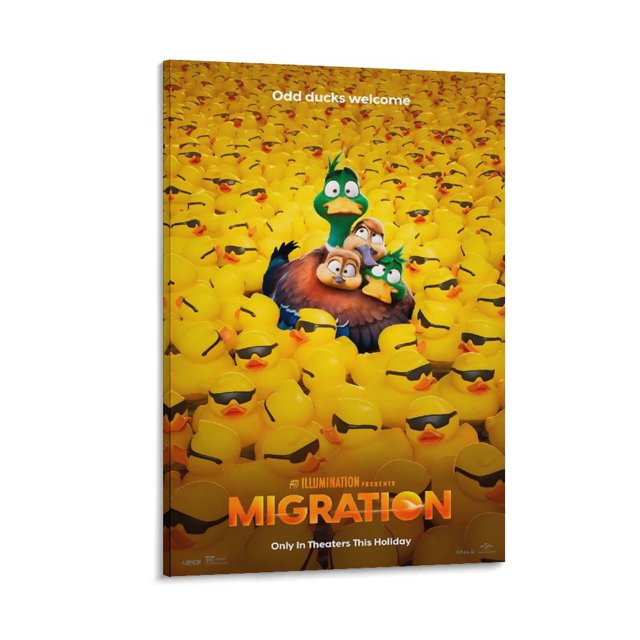 Migración: Un viaje patas arriba Cuadro decorativo colgante - Arte de pared - Póster enmarcado - Decoración de pared - Regalos para familia, amigos y aficionados 40*60 cm