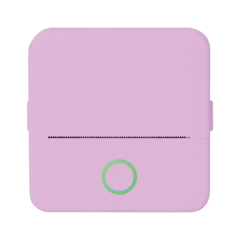 Wireless Mini Portable Thermal Printer & Label Maker + Paper, Android & iOS (Purple)