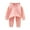 Pink, variant on Toddler Kid 2 Piece Outfits Fall Winter Clothing Striped Mock Neck Pullover Top and Pant Sets Boys Girls Loungewear (1 Years, Brown)