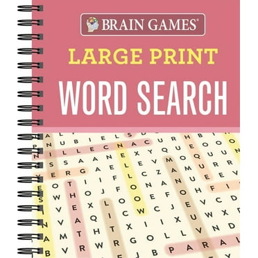 Brain Games Large Print Brain Games - Large Print Word Search, (Spiral-Bound)