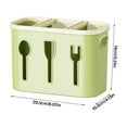 thumbnail image 3 of Nomeni Rack Chopstick Tube Wall Mounted Non Punching Chopstick Cage Kitchen Household Drain Chopstick Rack Three Layer Grid Chopstick Cage, 3 of 9