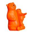 thumbnail image 4 of GUOOL Creative Bear Storage Rack Statue Animal Champagne Holder Decorative Sculpture Orange, 4 of 9