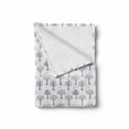 thumbnail image 2 of Tree Soft Flannel Fleece Throw Blanket, Abstract Minimalist Nature Themed Different Tree Patterns on Plain Background, Cozy Plush for Indoor and Outdoor Use, 70" x 90", Plum and White, by Ambesonne, 2 of 6