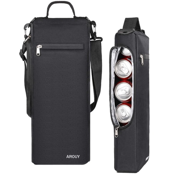 AROUY Bolsa enfriadora de Golf/Accesorios para Hombres y refrigerador de Cerveza pequeño con Aislamiento Suave, Capacidad para 6 Paquetes de latas o Dos Botellas de Vino, Bolsas Deportivas