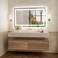 thumbnail image 4 of Keonjinn  LED Lighted Bathroom Vanity Mirror 3 Colors Lights Wall Mirror 24x36, 4 of 5