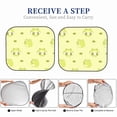 thumbnail image 6 of Xecao Cute Frog3 for Foldable Car Sun Shades (2-Pack) offer sun protection with an easy-fold design for convenient windshield shading., 6 of 7