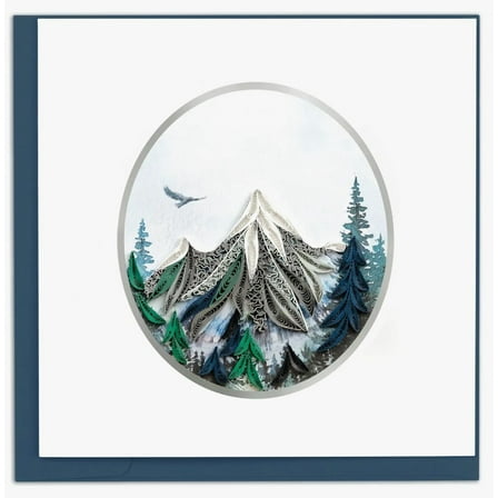 Quilling Card Quilled Mountain Landscape Card