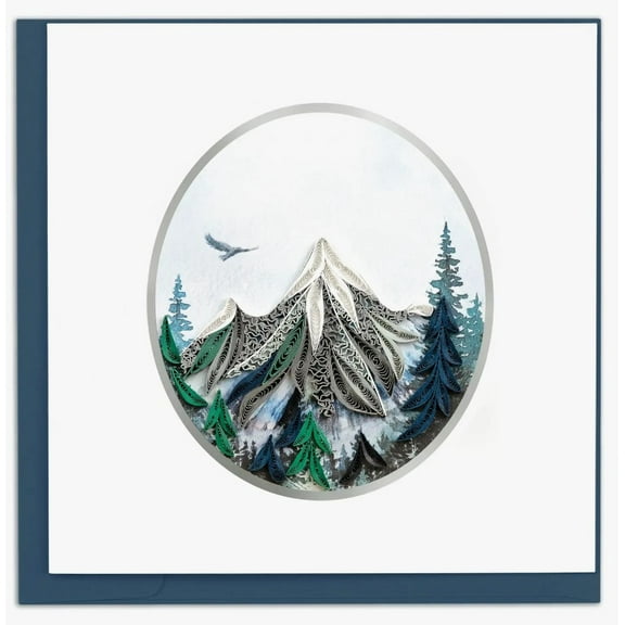 Quilling Card Quilled Mountain Landscape Card