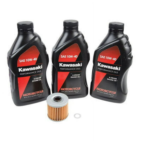 Oil Change Kit With Kawasaki 10W-40 For Kawasaki