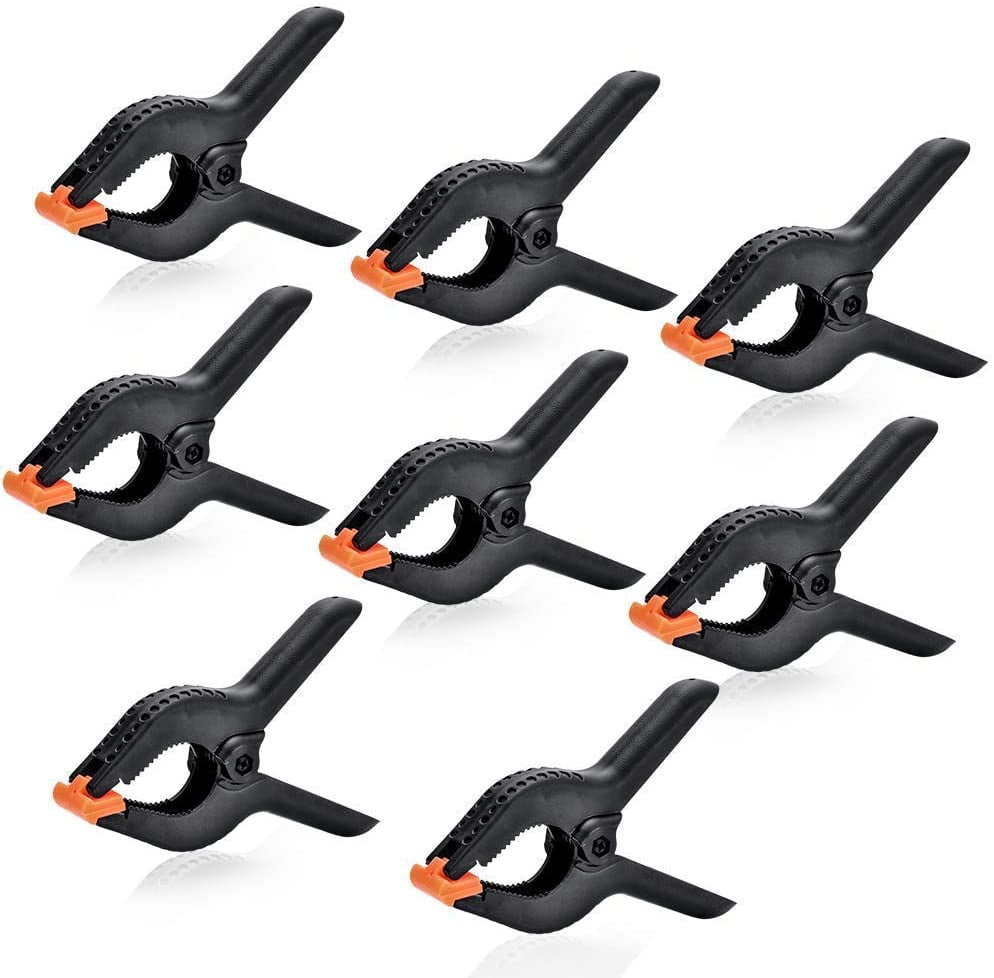 Backdrop Clips 8-Pack 6" Muslin Backdrop Background Clamps Heavy Duty ...
