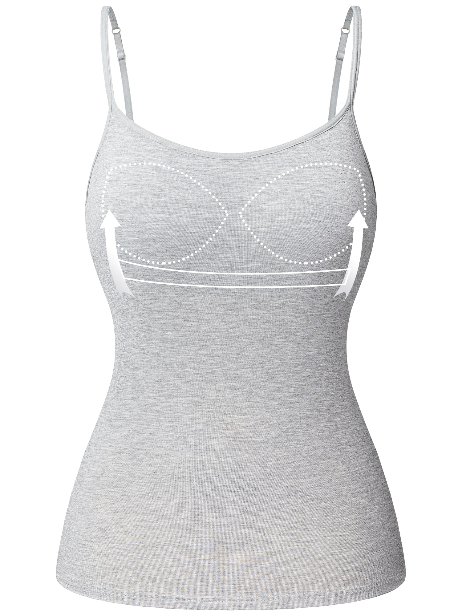 yoga camisole with built in brackets