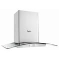 thumbnail image 4 of 36 Inch Wall Mount Chimney Range Hood with 400 CFM Internal Blower, Glass Edge LED Lighting, 4 of 5