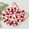 thumbnail image 6 of Christmas Garland-Red And White Pom Pom Garlands,Cute Tree/Holiday Party Decorations Safeglitz, 6 of 9