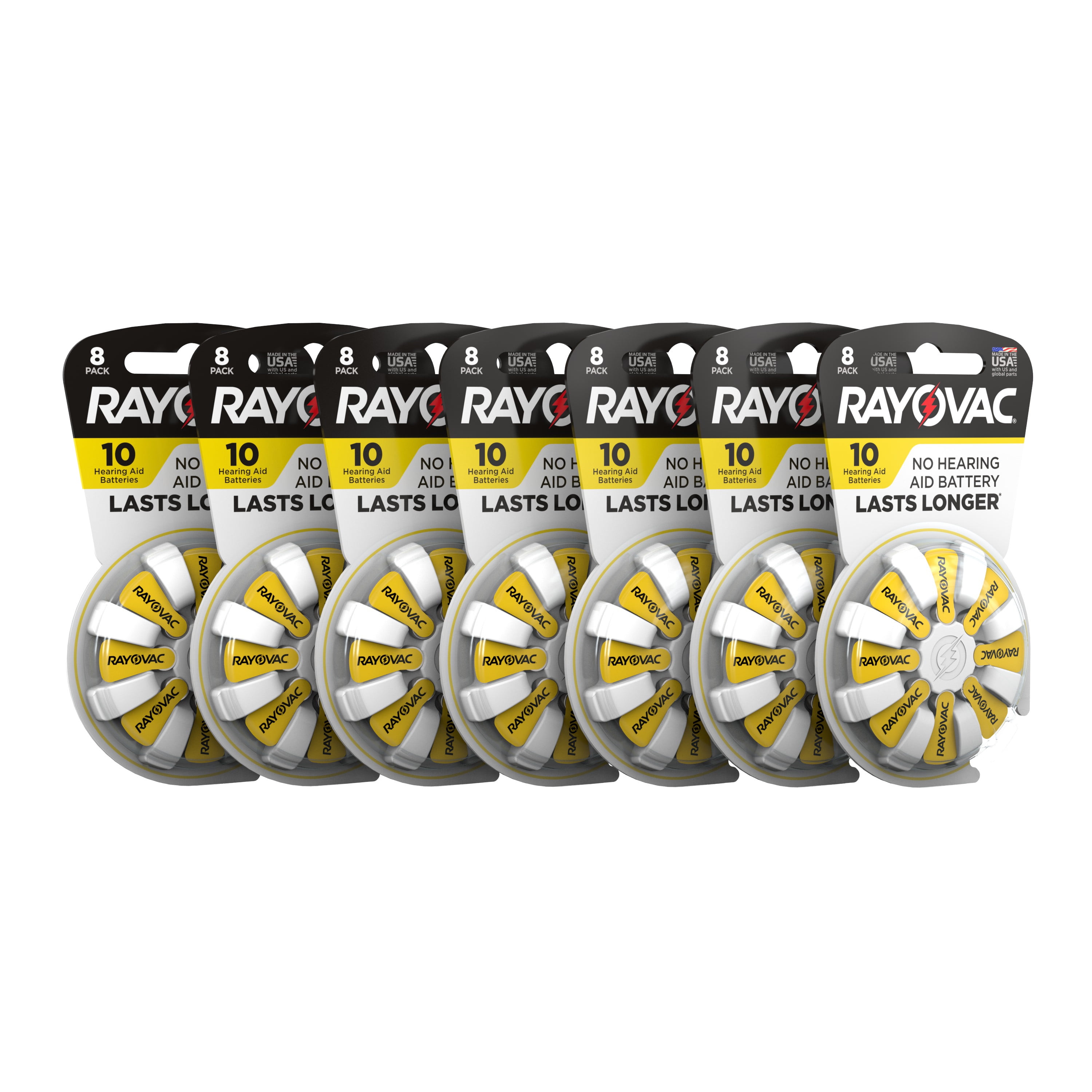 Rayovac Size 10 Hearing Aid Batteries (56 Pack), Size 10 Batteries