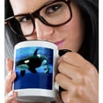 thumbnail image 2 of 3dRose, Killer Whales, 11oz Two-Tone Black Mug, 2 of 7