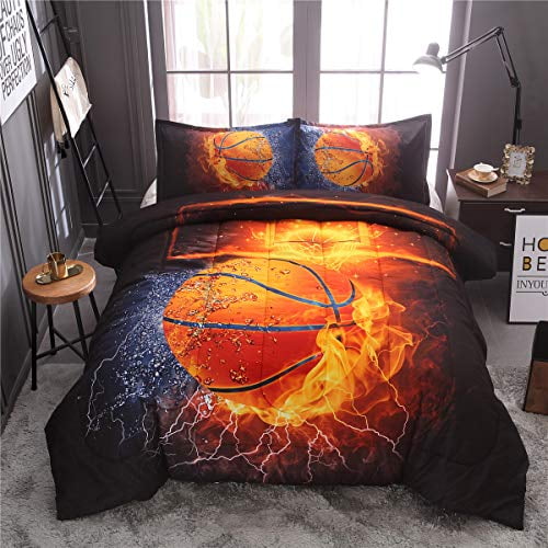 Ntbed Basketball Comforter Sets Twin, Basketball Bedding Twin
