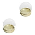 thumbnail image 1 of Ounissouiy Pantalla de cristal Cloche Bell Jar Dome Cover Conservación de flores Base de 12 cm 12 cm 2Conjunto, 1 of 1