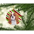 thumbnail image 2 of Carolines Treasures SC9354-CO1 Cavalier Spaniel Candy Cane Holiday Christmas Ceramic Ornament, Multicolor, 2 of 3