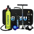thumbnail image 1 of Graflsoa S5000 Ensemble de Plongée B-B Combo en Vert, Réservoir d'Air 1L, Capacité 3000PSI, 20 Min sous l'Eau, Inclut Lunettes et Sac de Rangement, 1 of 6