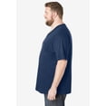 thumbnail image 3 of KingSize Men's Big & Tall Shrink-Less Lightweight V-Neck Pocket T-Shirt, 3 of 6