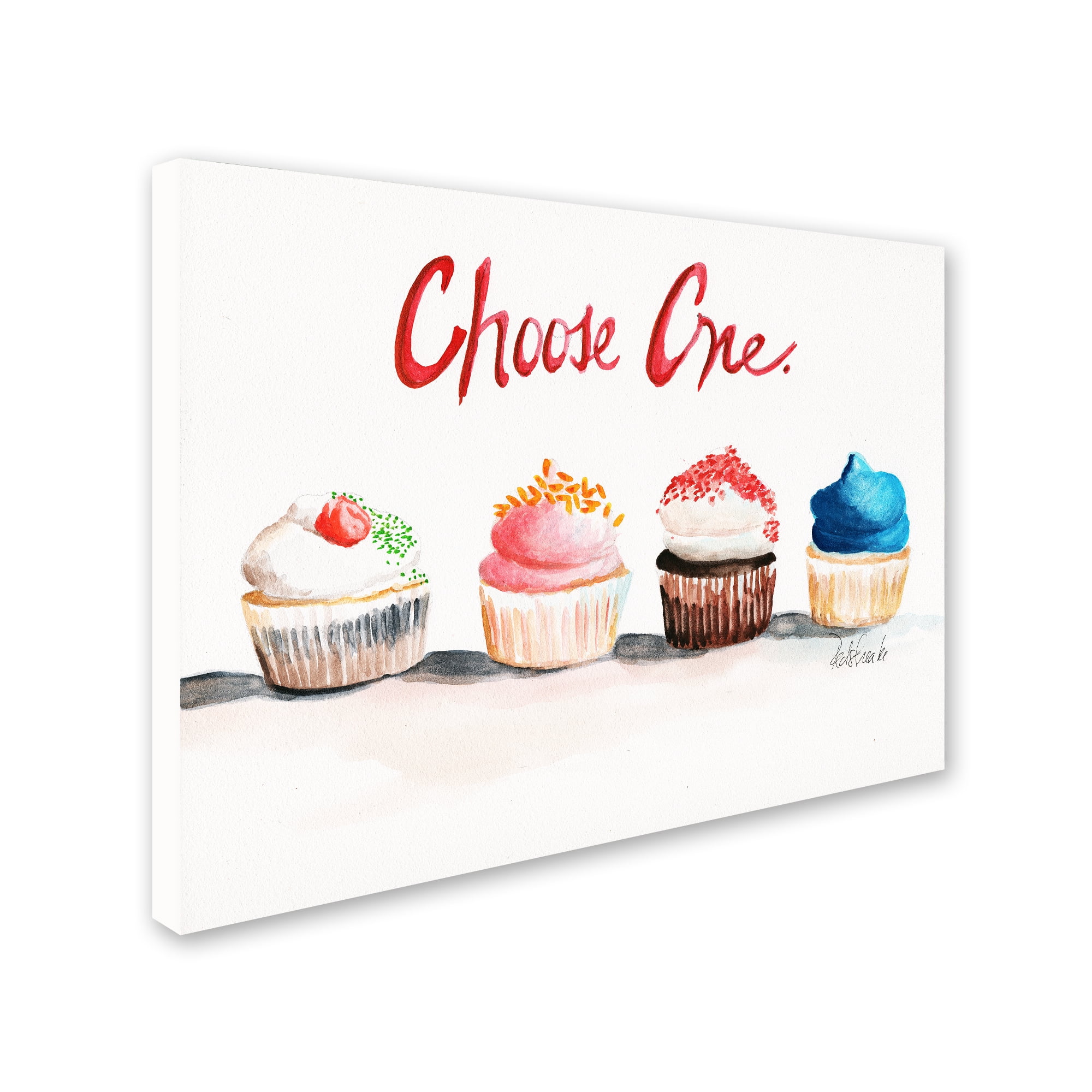 Trademark Fine Art "Choose One with Words" Canvas Art by Jennifer Redstreake