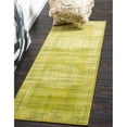 thumbnail image 1 of Unique Loom 3134893 3 ft. x 9 ft. 10 in. Imperial Cypress Runner Rug, Light Green, 1 of 5