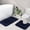 U Navy Blue, variant on Homore Bathroom Rugs Sets, Luxury Bath Mat Set Anti-Slip Bath Rug and U-Shaped Toilet Mat Navy Blue
