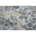 thumbnail image 2 of Addison Rugs Mayfield Premium Machine Washable Transitional Geometric Pewter Rectangle Rug, 1'8" x 2'6", 2 of 6