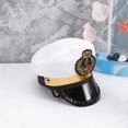 thumbnail image 4 of Halloween Captain Funny Headgear Pet Party Hat Cosplay Props for Cat Dog Puppy (Button Random Color), 4 of 8