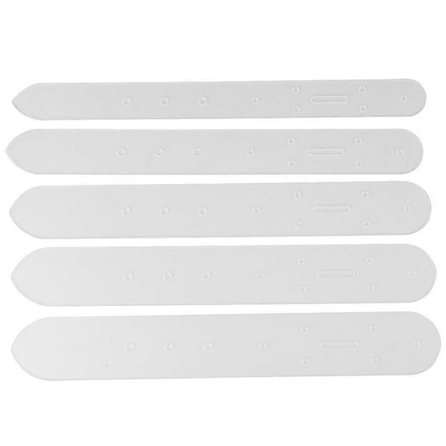 Lot de 5 modèles de trous de boucle de ceinture translucides, outil de bricolage pour le cuir
