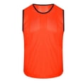 thumbnail image 3 of Manyakai Men's Breathable Mesh Bodybuilding Tank Top Round Neck Sleeveless Sport Top Stretchy Orange L, 3 of 7