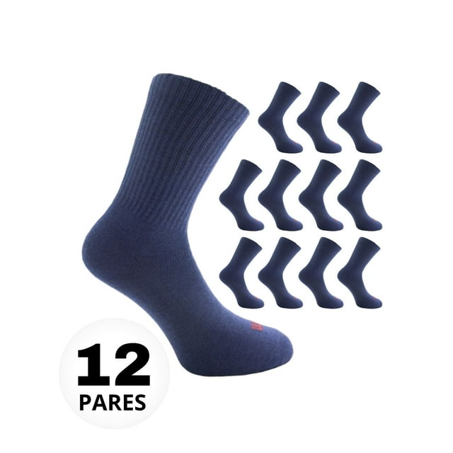 Wilson Calceta para Niño Talla Grande Color Marino 12 Pares