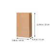 thumbnail image 4 of 20PCS Kraft Paper Bags Refrigerator Storage Bags Thickened Baking Bread Bags, 4 of 9