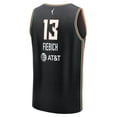 thumbnail image 3 of Unisex Fanatics Leonie Fiebich Black New York Liberty Explorer Edition Fast Break Replica Jersey, 3 of 3